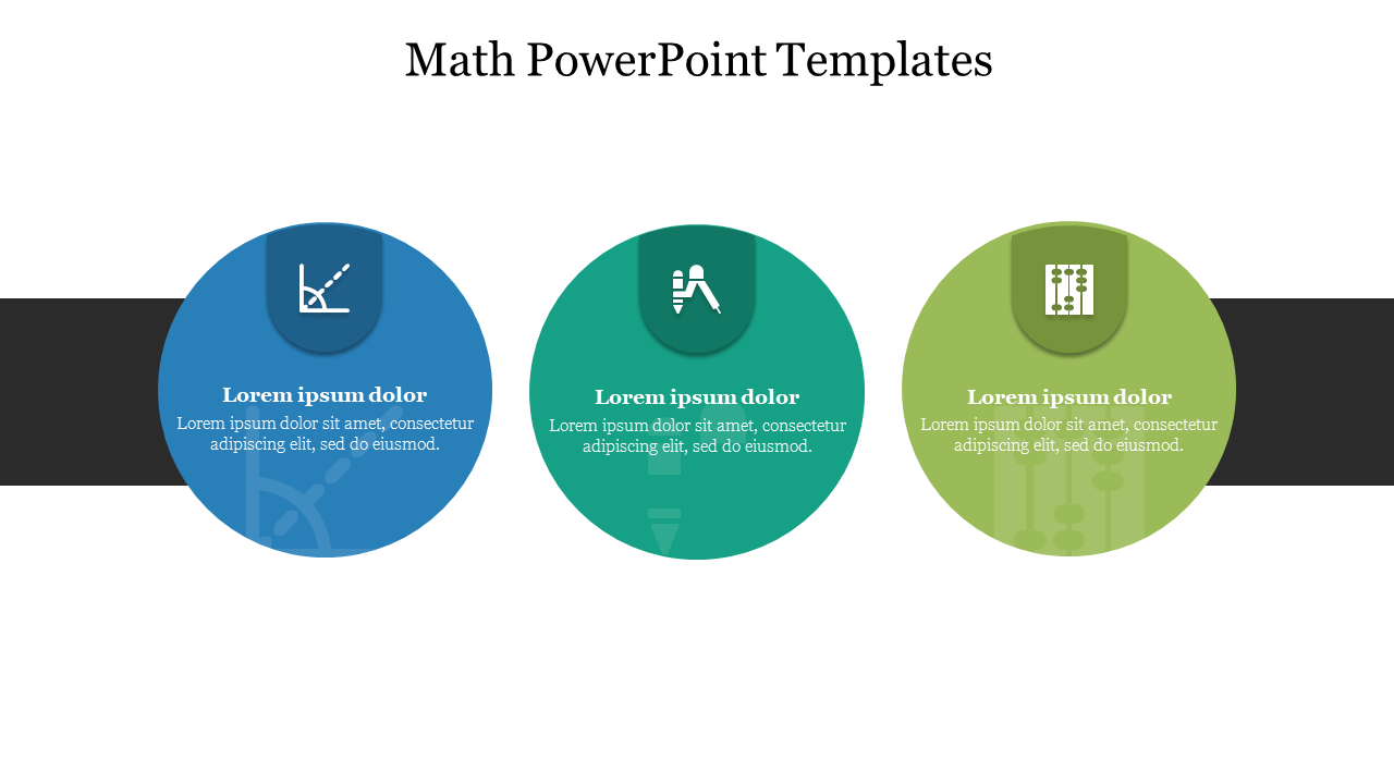 Three Node Math PowerPoint Templates Slide 